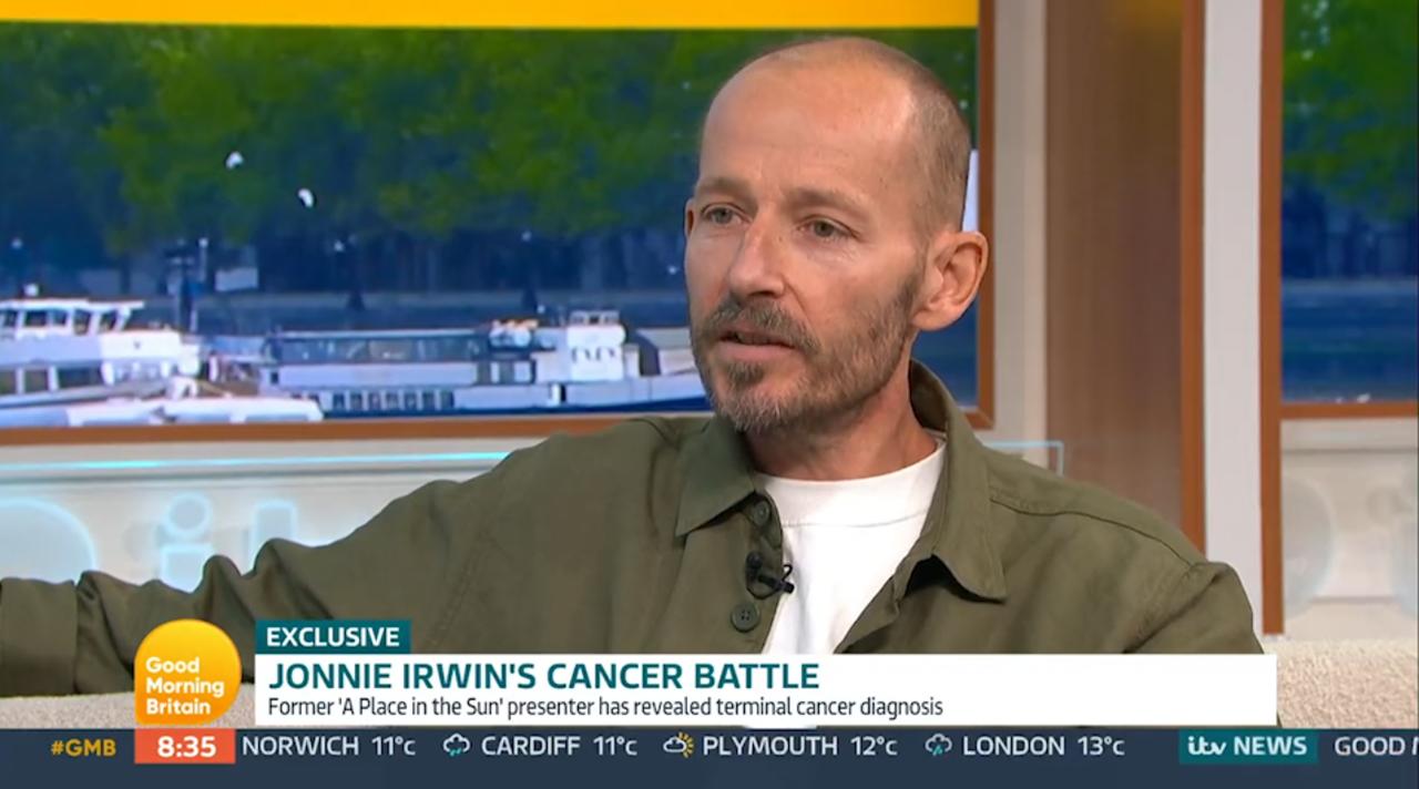 A Place In The Sun presenter Jonnie Irwin explains why he kept cancer diagnosis secret