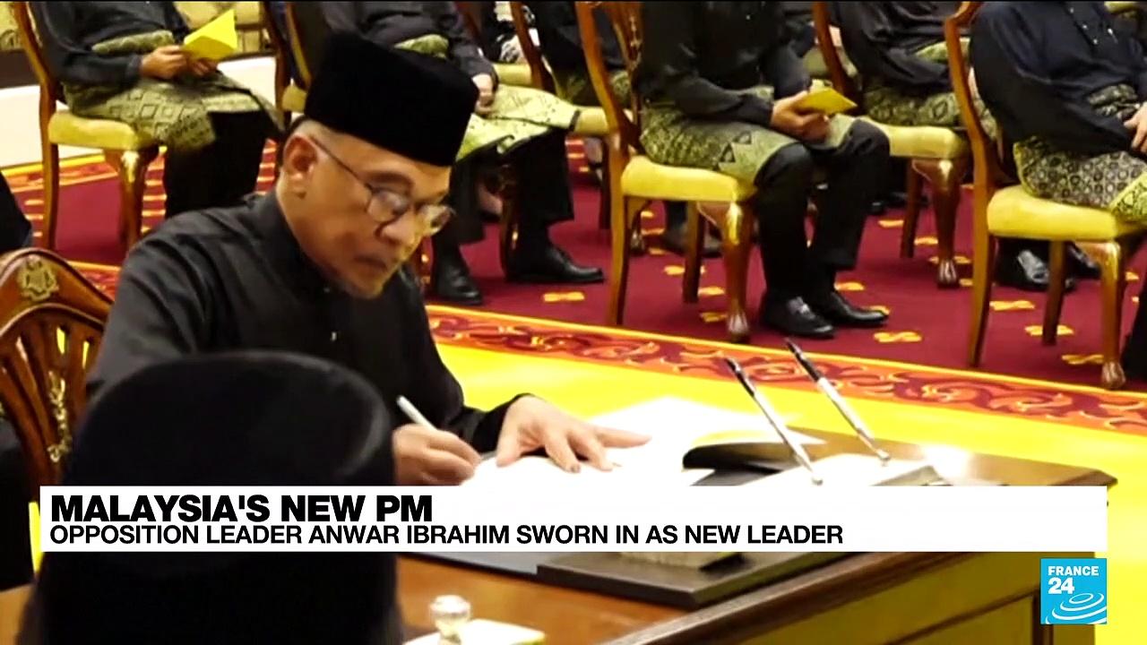 Malaysia's Anwar sworn in as PM, ending decades-long wait