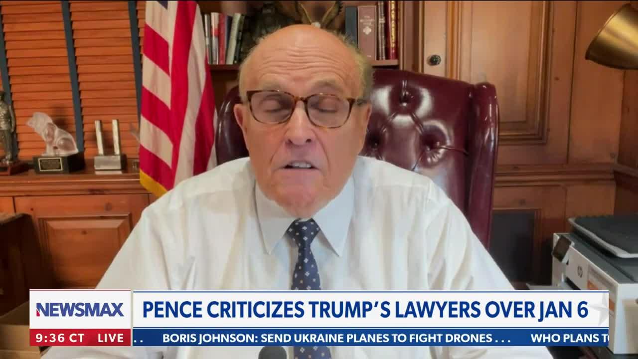 Rudy Giuliani: Mike Pence 'is a very bitter man'