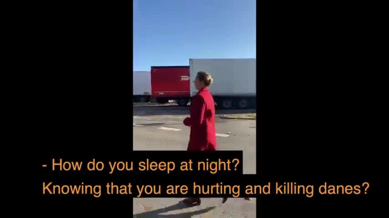 DANISH PRIME MINISTER RUNS AWAY WHEN CONFRONTED BY CITIZEN ABOUT THE VACCINE DEATHS/INJURIES
