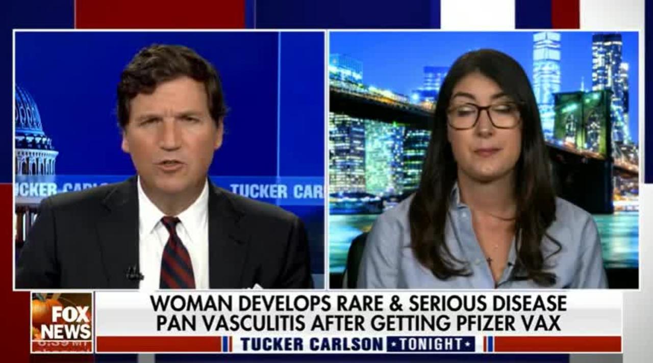 Tucker Carlson with the COVID vaccine injured Danielle Roszkowski | 11/23/22