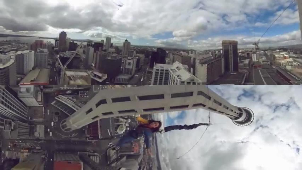 Jumping Off Auckland Sky Tower in 3360°