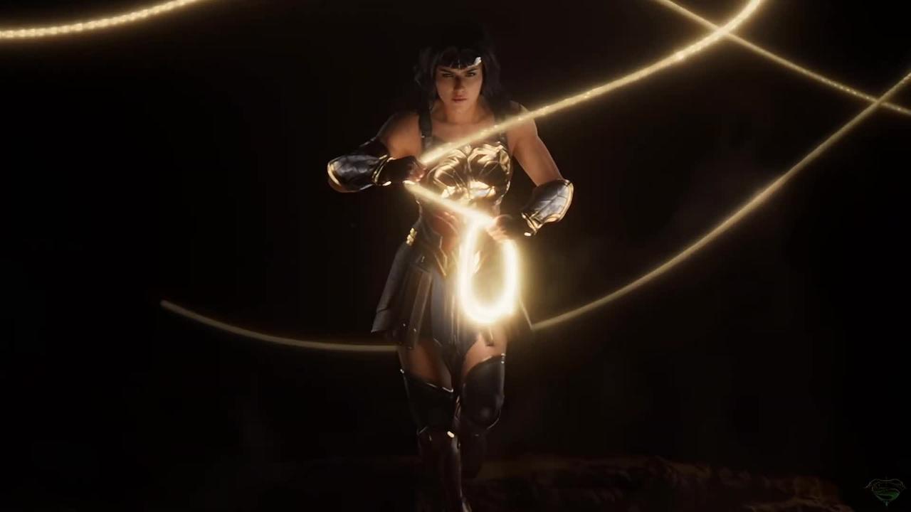 Gal Gadot in the Wonder Woman Game Announcement Teaser