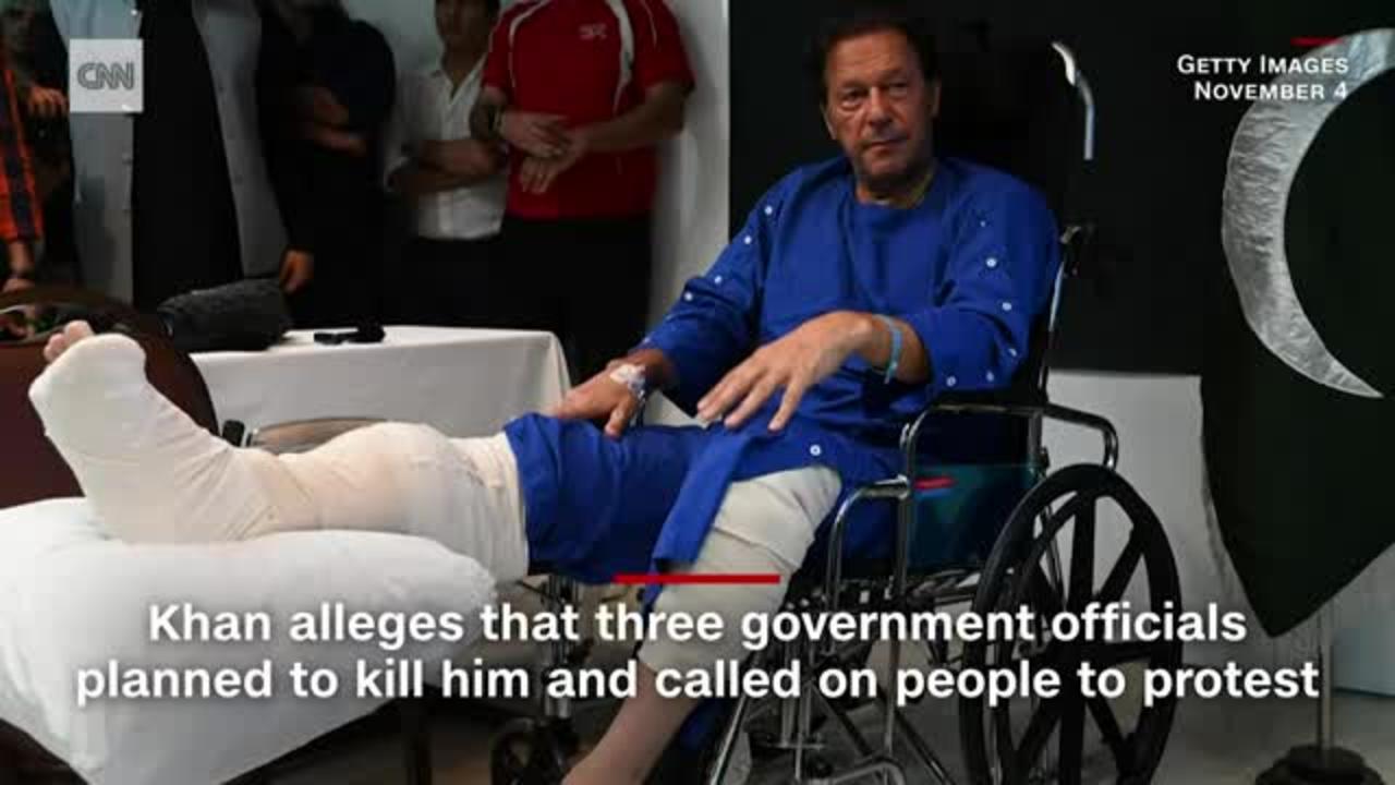 Video shows moment former Pakistan Prime Minister was shot