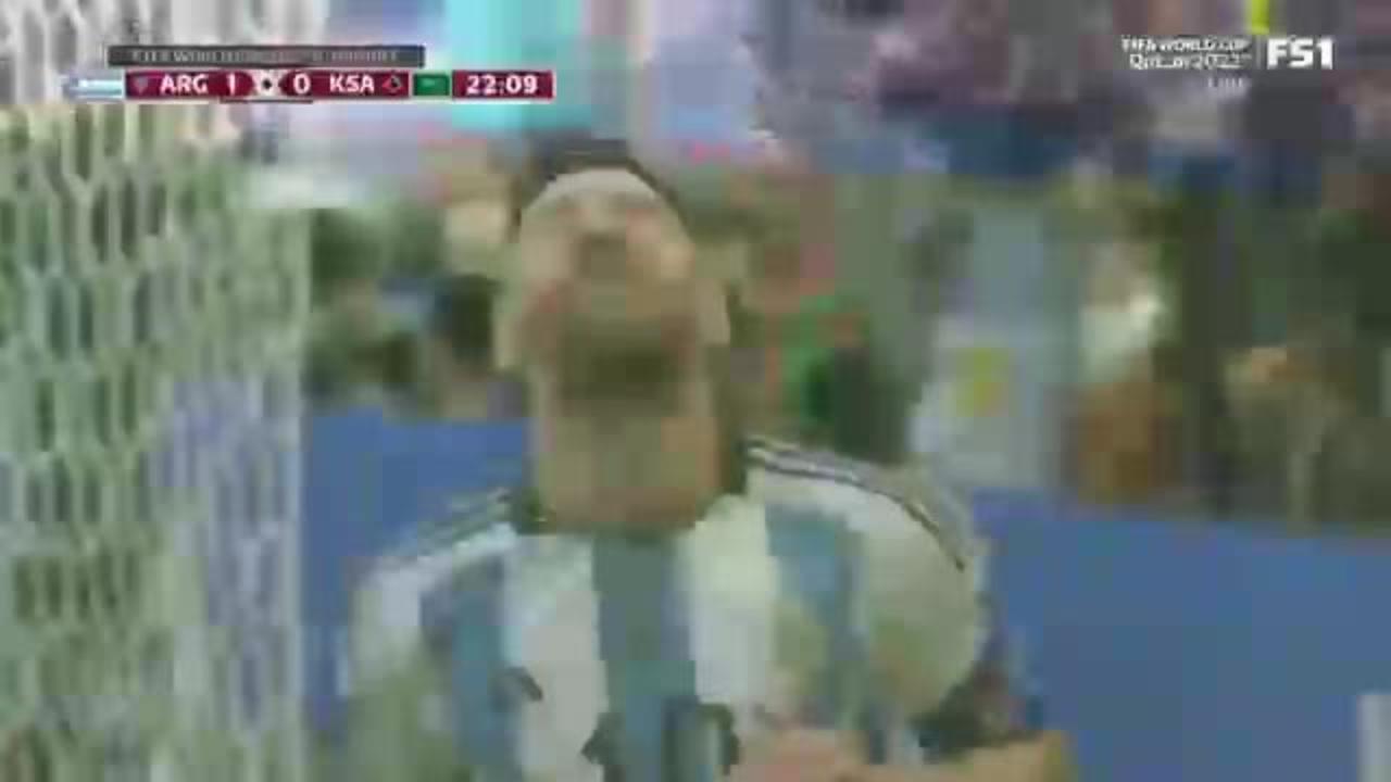 fifa world cup Argentina vs Saud arabia 1-2