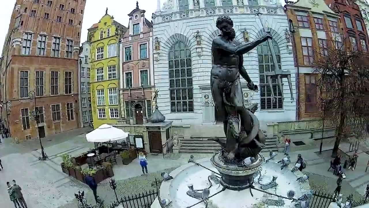 Zwiedzanie z drona - Gdańsk, Lidzbark Warm. | 1S tinywhoop with Walksnail