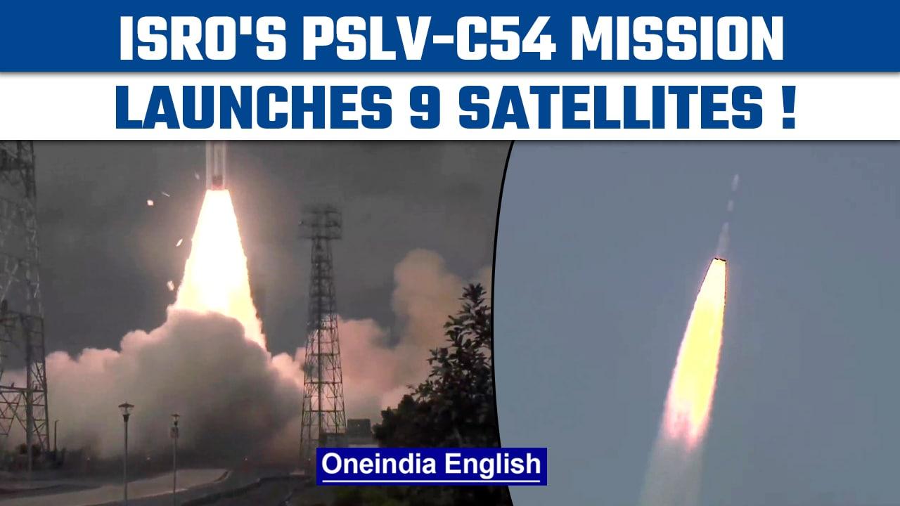 ISRO PSLV-C54 mission launches 9 satellites into space including Oceansat-3 | Oneindia News*Space