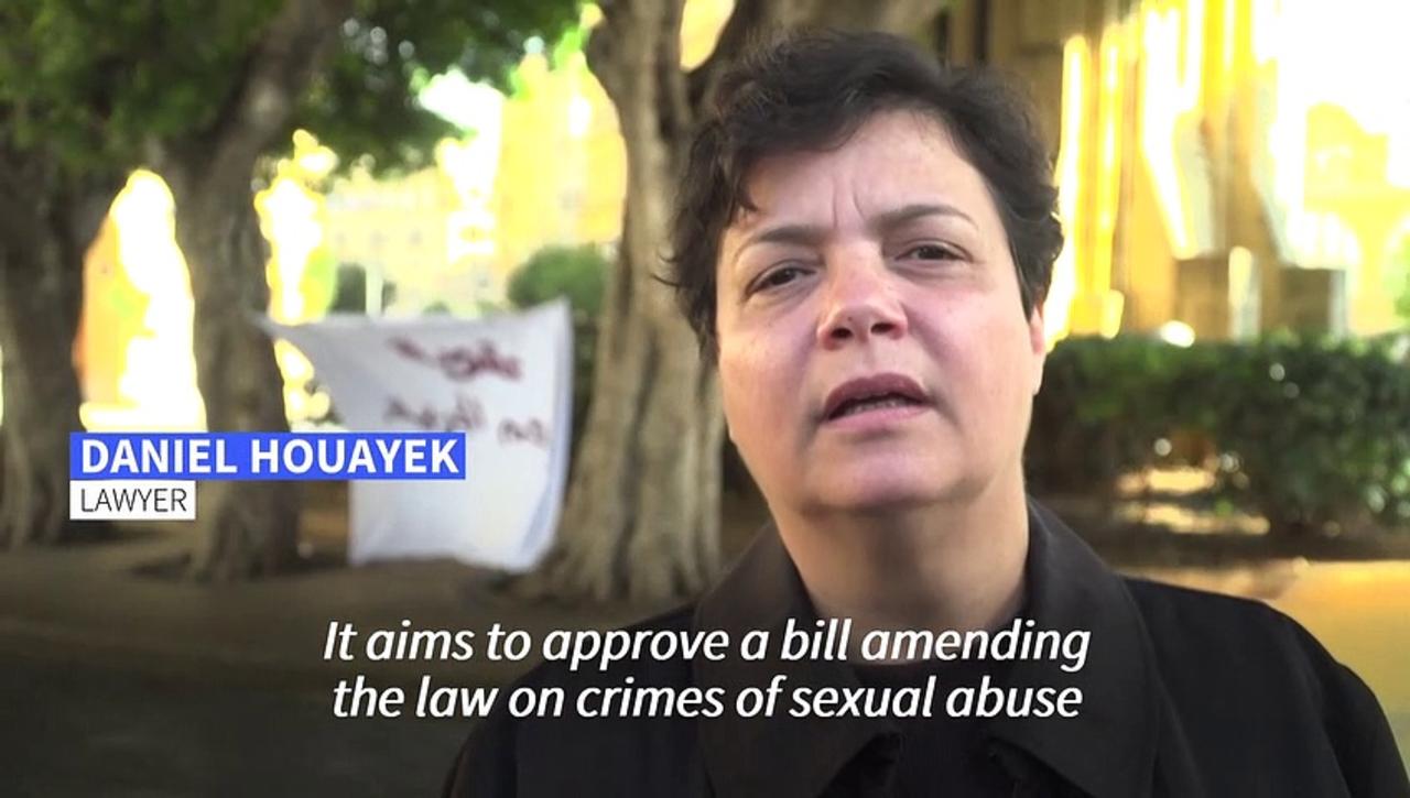 Activists protest Lebanon's sexual assault laws