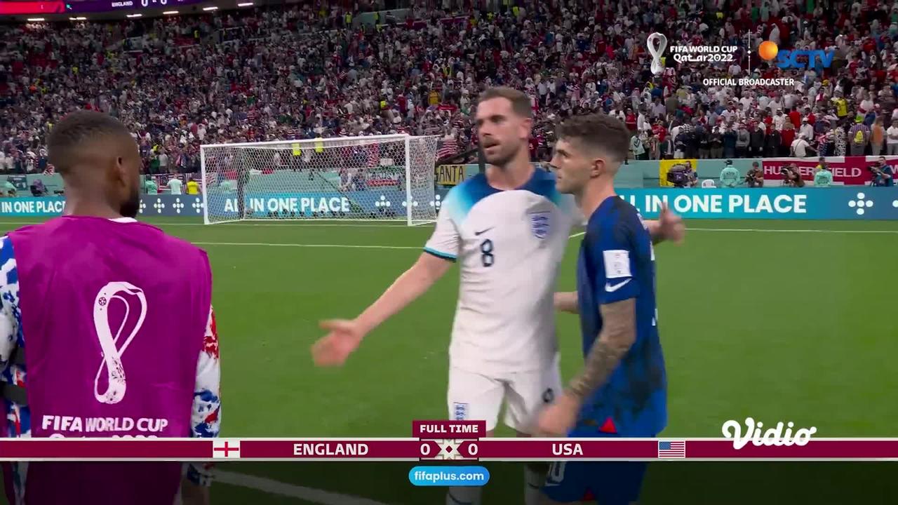 Hasil Akhir Pertandingan England vs USA | FIFA World Cup Qatar 2022