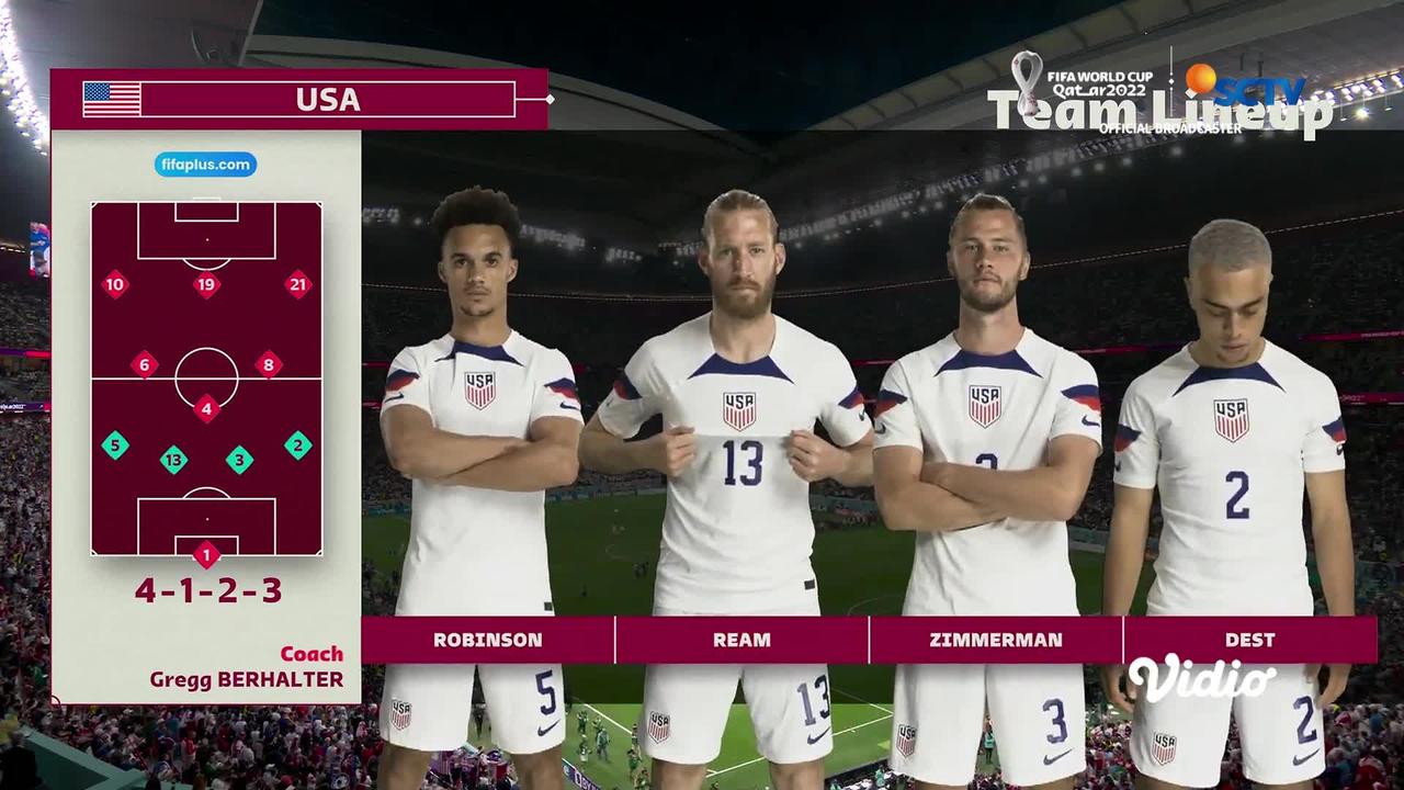 Starting Line Up England vs USA | FIFA World Cup Qatar 2022