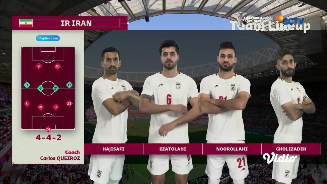 Starting Line Up Wales vs Iran | FIFA World Cup Qatar 2022