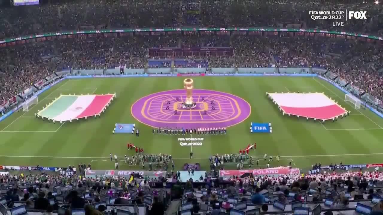 Mexico’s National Anthem ahead of matchup with Poland  2022 FIFA World Cup
