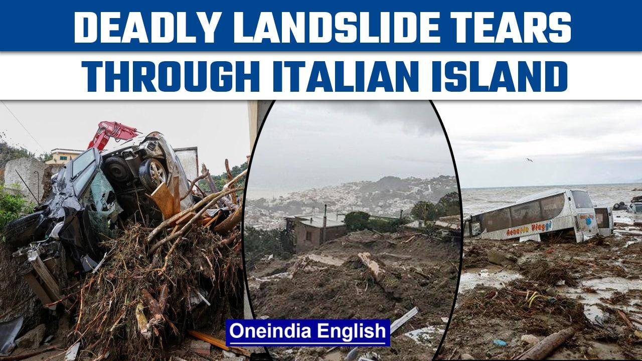 Italy: Deadly landslide wrecks havoc in the Italian island of Ischia | Oneindia News *International