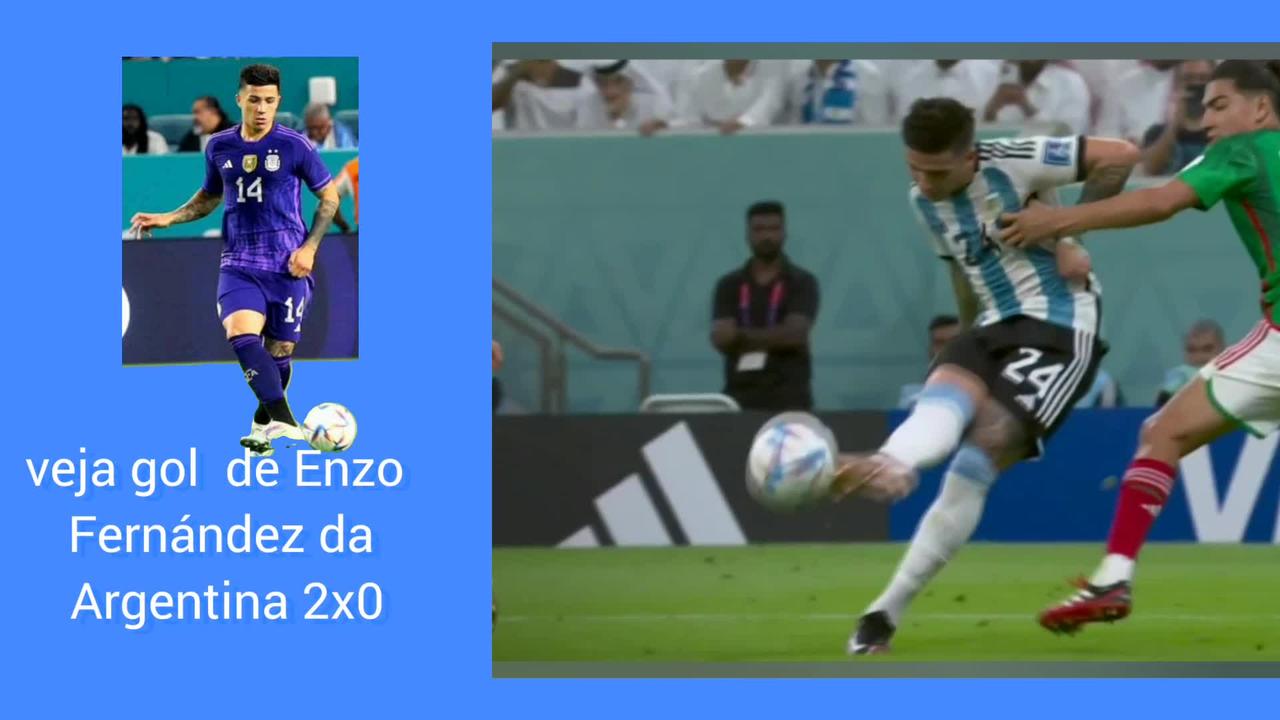 veja gol  de Enzo Fernández da Argentina 2x0