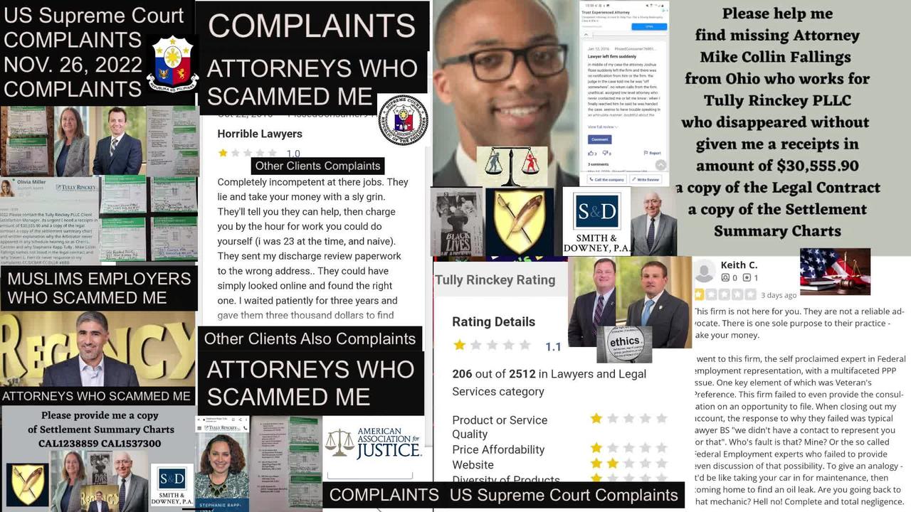US Supreme Court Complaints - Attorney Douglas W. Desmarais Esq  Smith Downey PA  Baltimore MD - SCAMMED ME WITH MY SETTLEMENT -