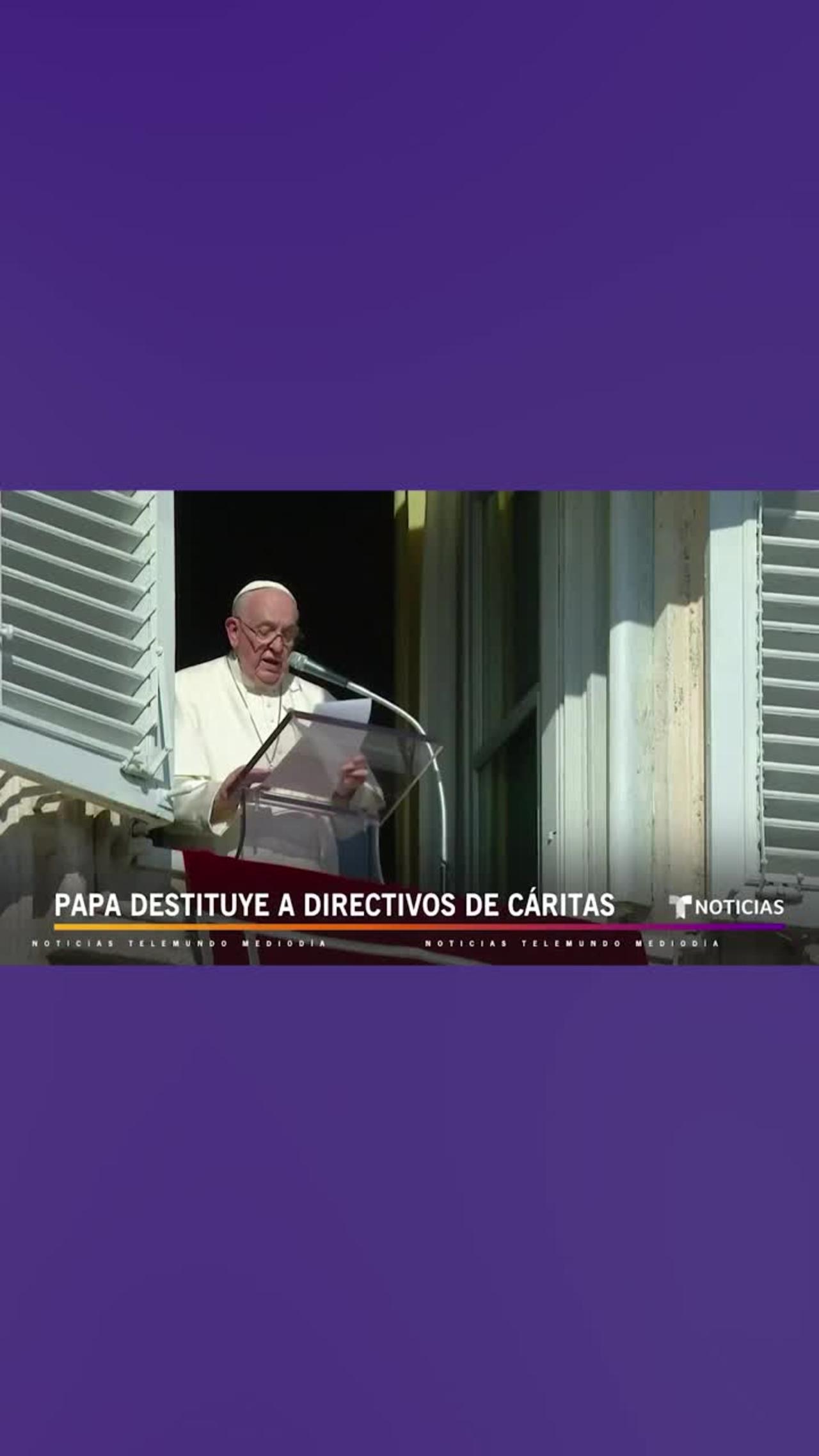 El Papa echa a toda la directiva de Caritas Internationalis #Shorts _ Noticias Telemundo