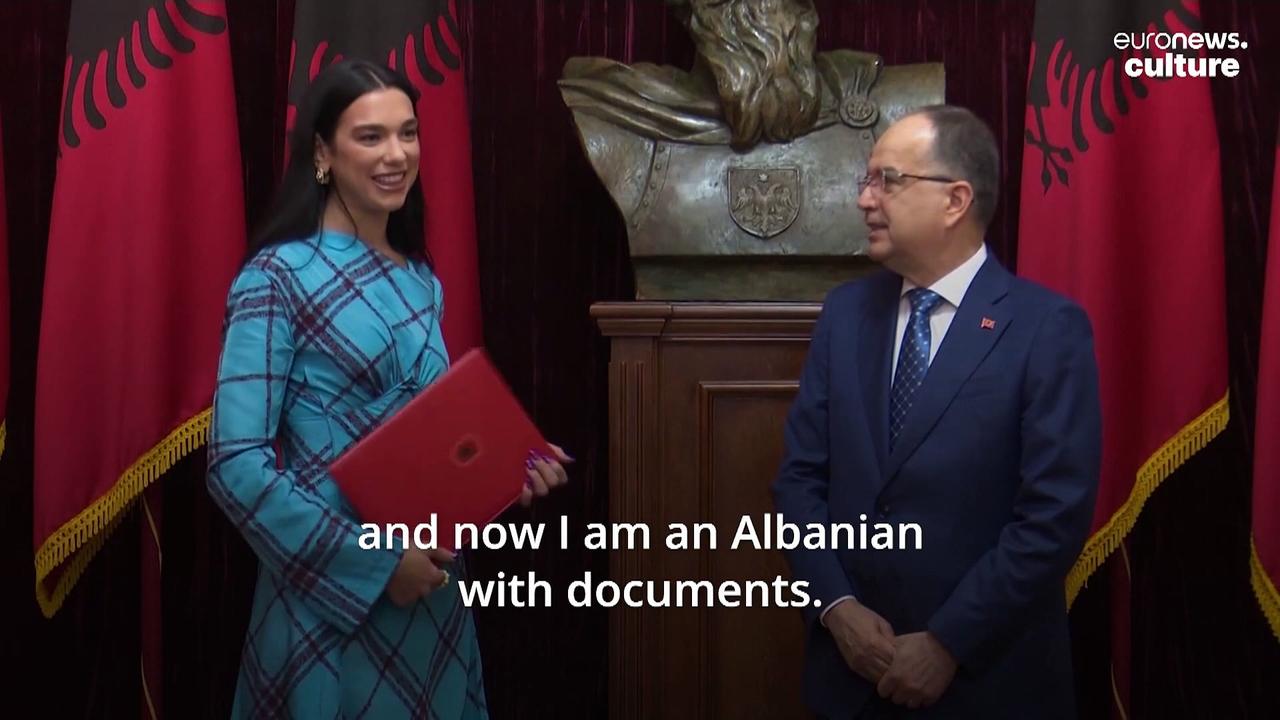Pop singer Dua Lipa granted Albanian citizenship