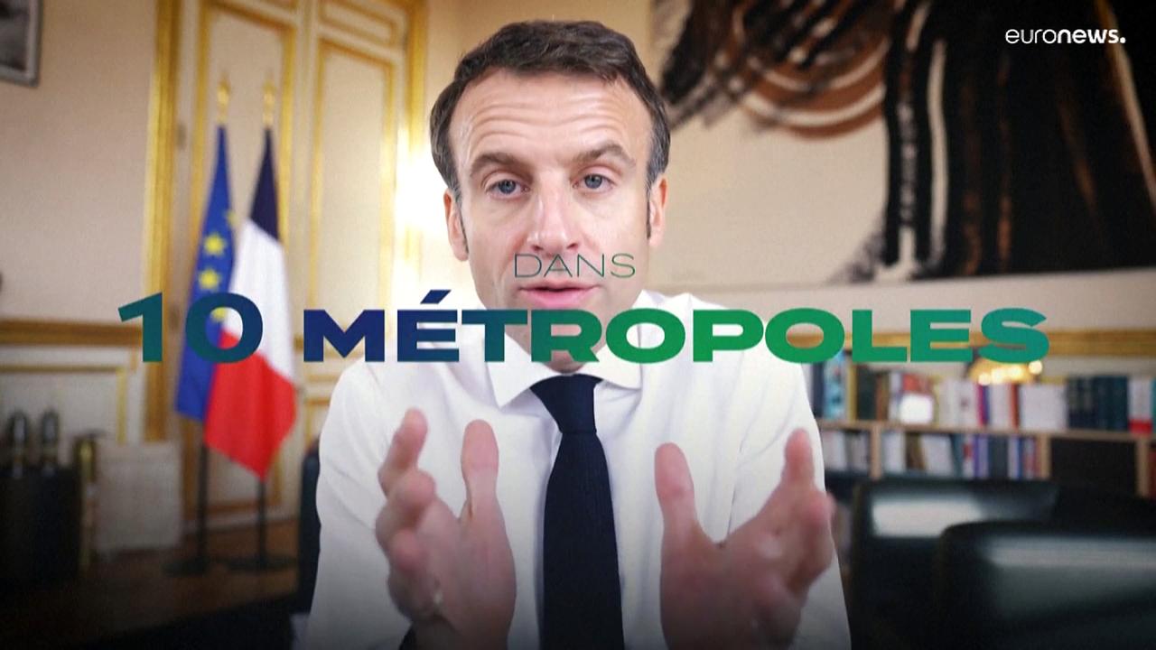Emmanuel Macron promises to connect major cities to their outskirts with new rail network