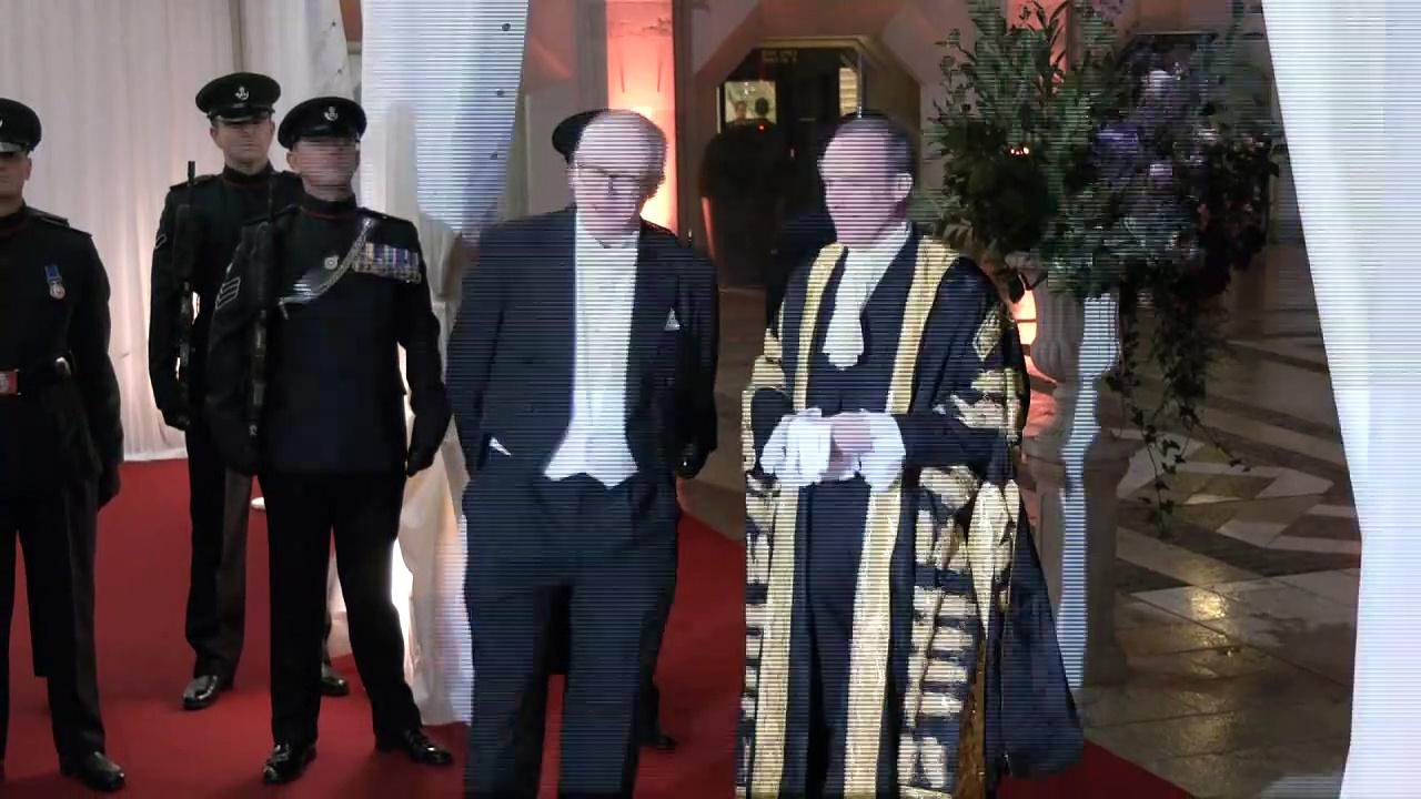Dominic Raab arrives at Lord Mayor’s Banquet