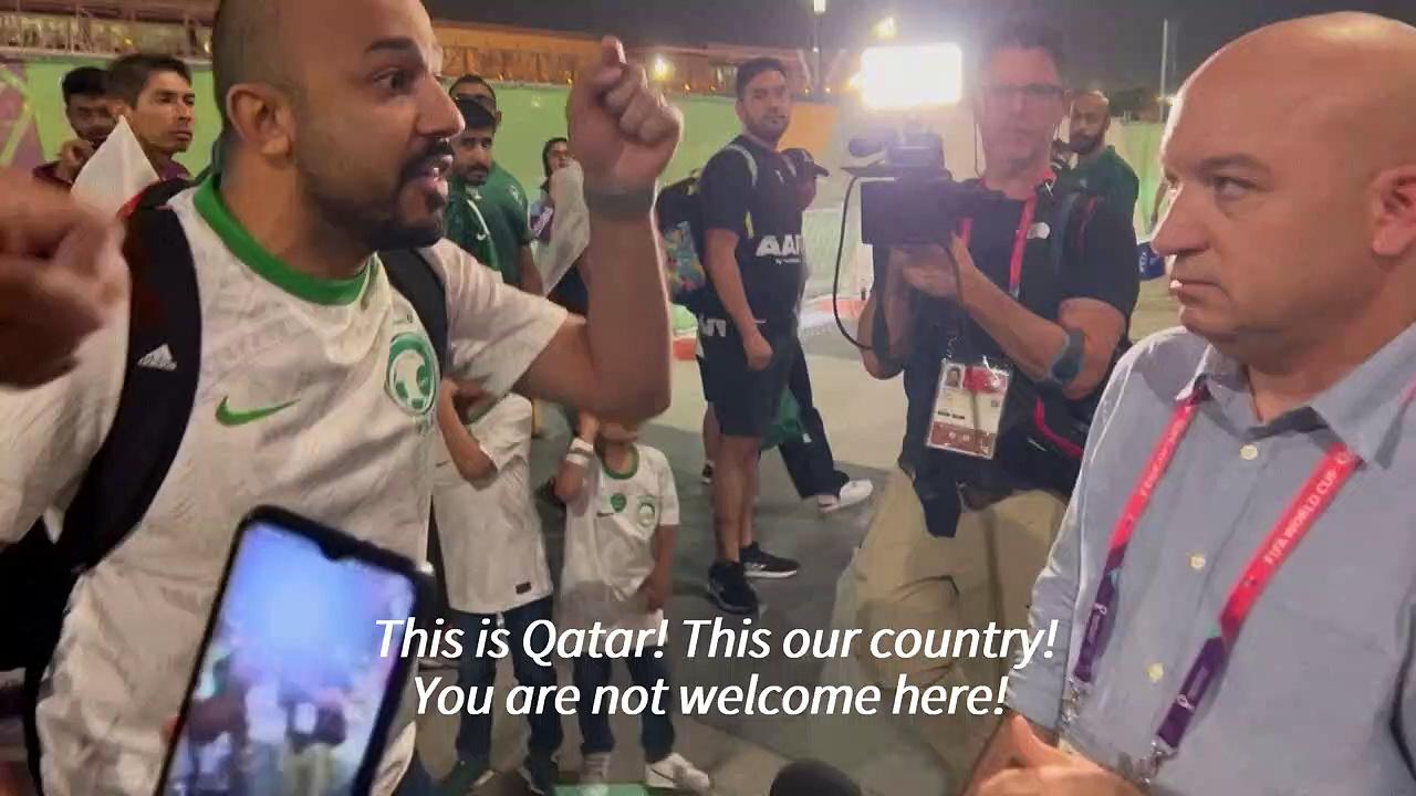 Saudi fan confronts Israeli reporter at World Cup in Qatar