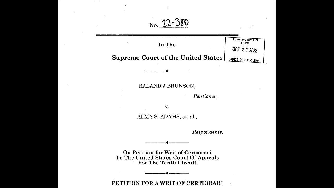 Supreme Court: Brunson Vs Adams One News Page VIDEO