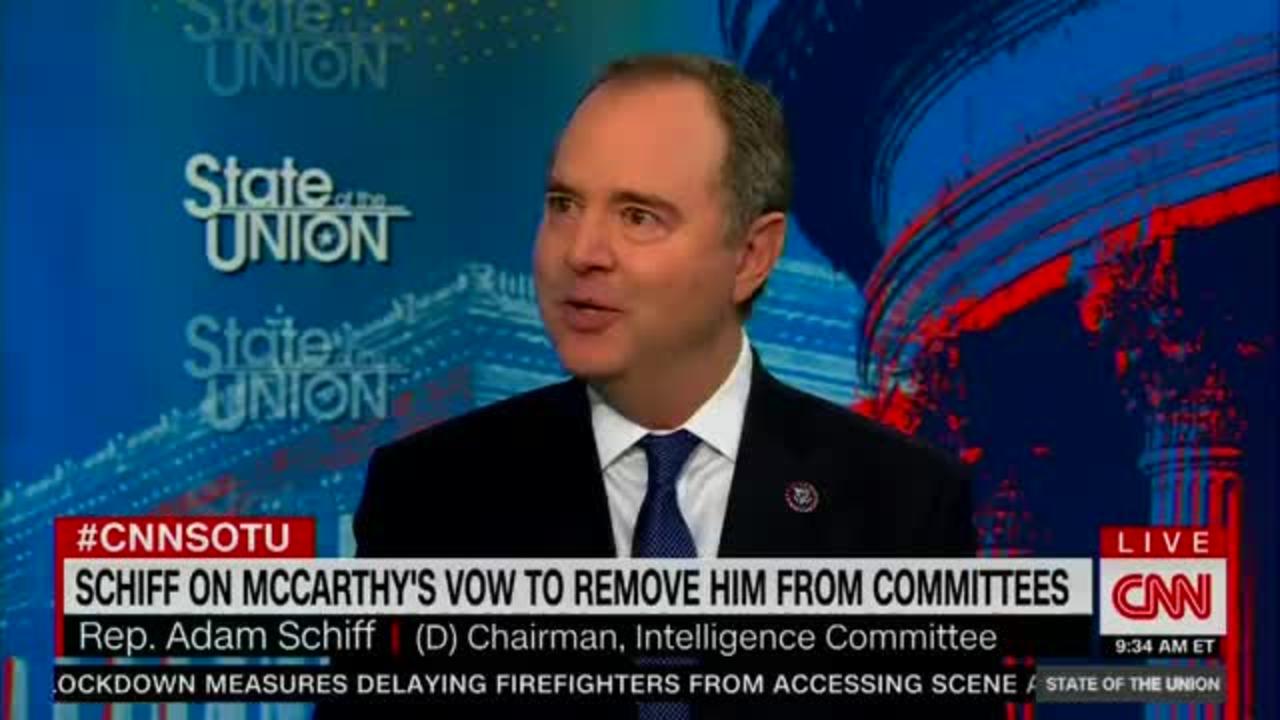 Schiff on CNN on Kevin McCarthy threatening to kick him off the intel committee