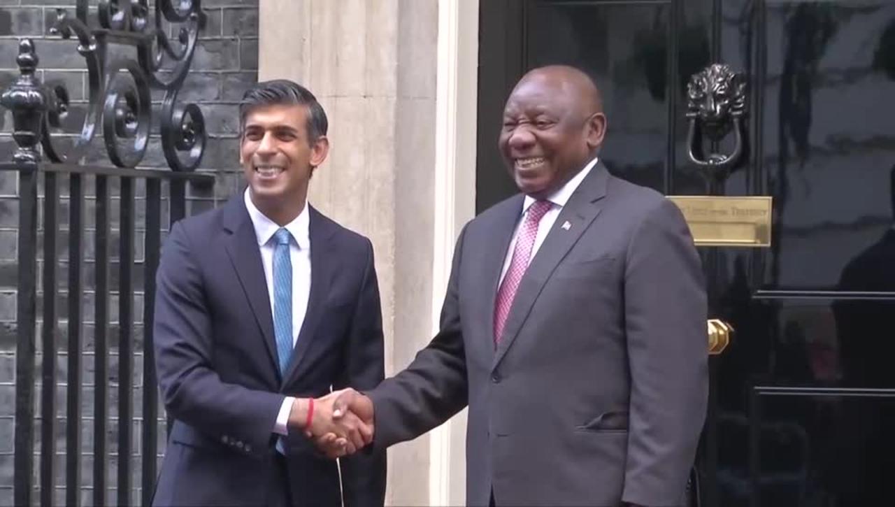 President Cyril Ramaphosa meets with British Prime Minister Rishi Sunak
