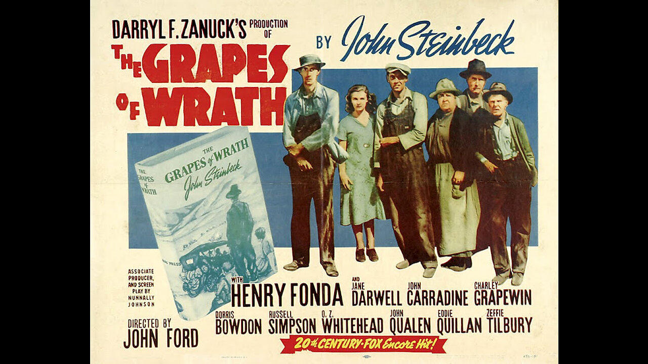 The Grapes of Wrath (1940) • Starring Henry Fonda • Jane Darwell • John Carradine • Charley Grapewin