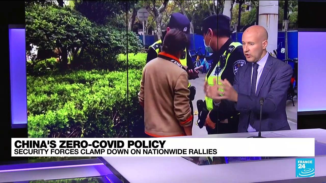 China zero-Covid policy: Security forces clamp down on nationwide rallies