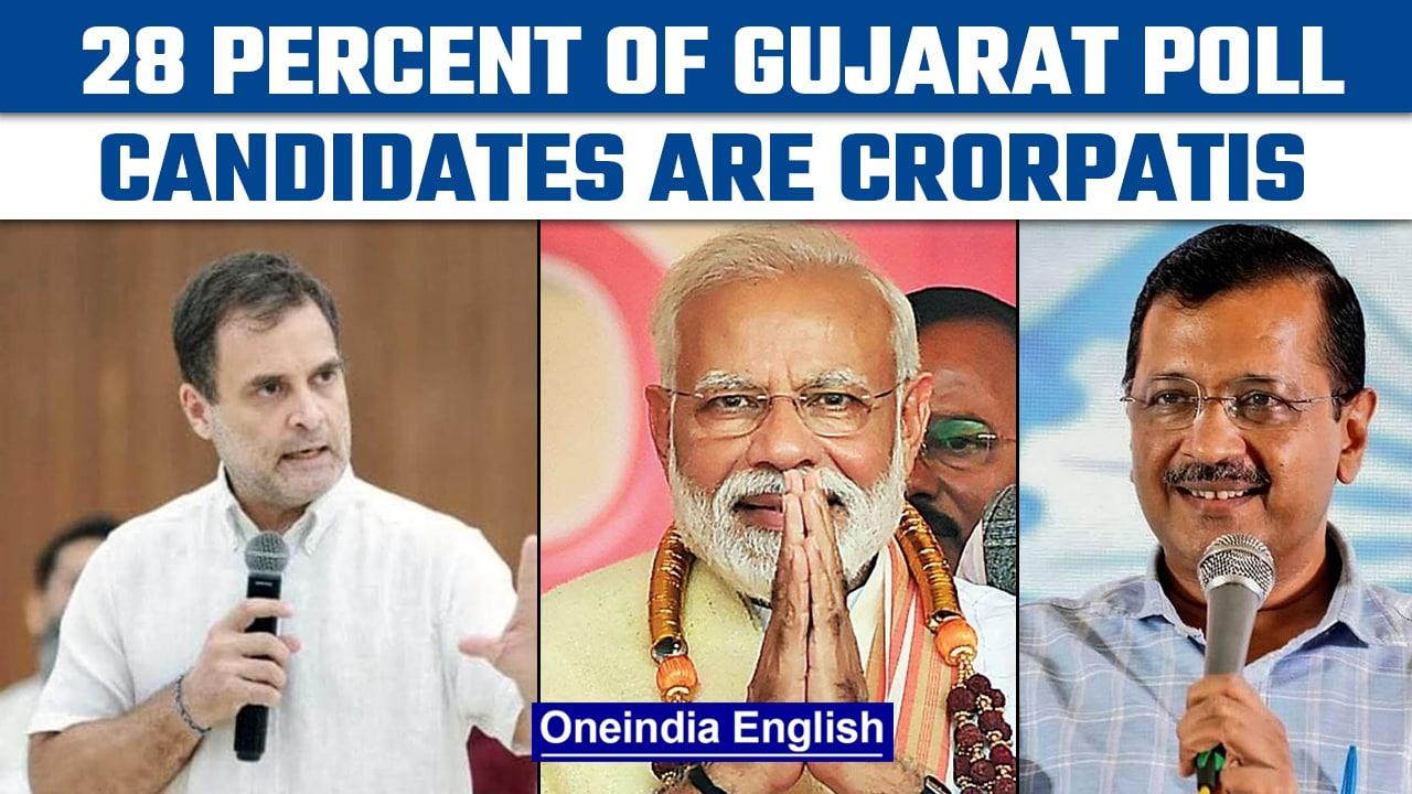 Gujarat Polls 2022: 28 percent of candidates are crorepatis reveals watchdog| Oneindia News *News