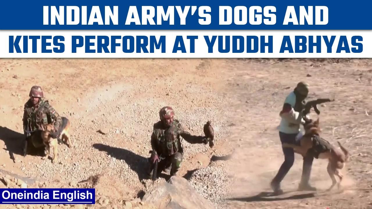 Yuddh Abhyas 2022: Watch Indian army dogs and kites perform | Oneindia News *News