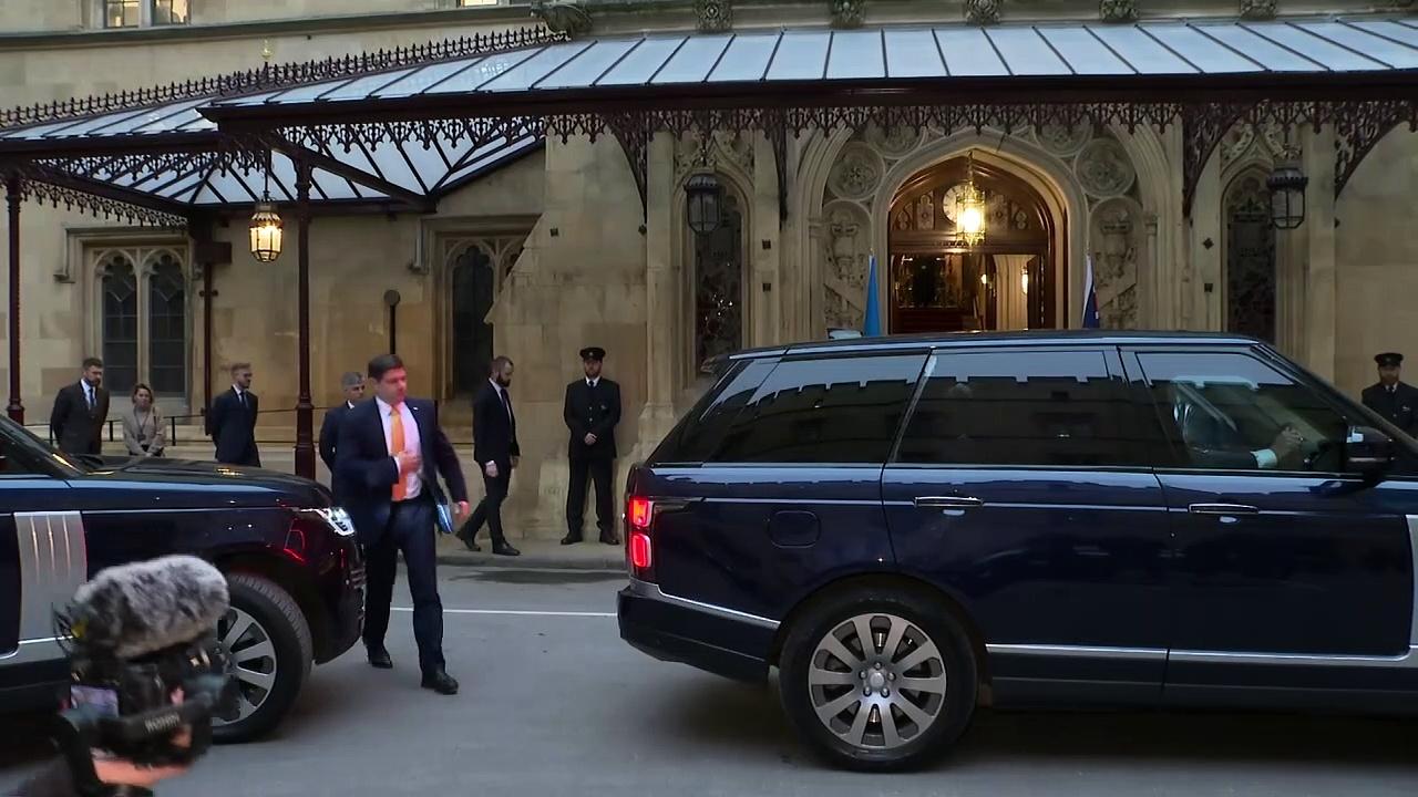 First Lady of Ukraine Olena Zelenska arrives in Westminster