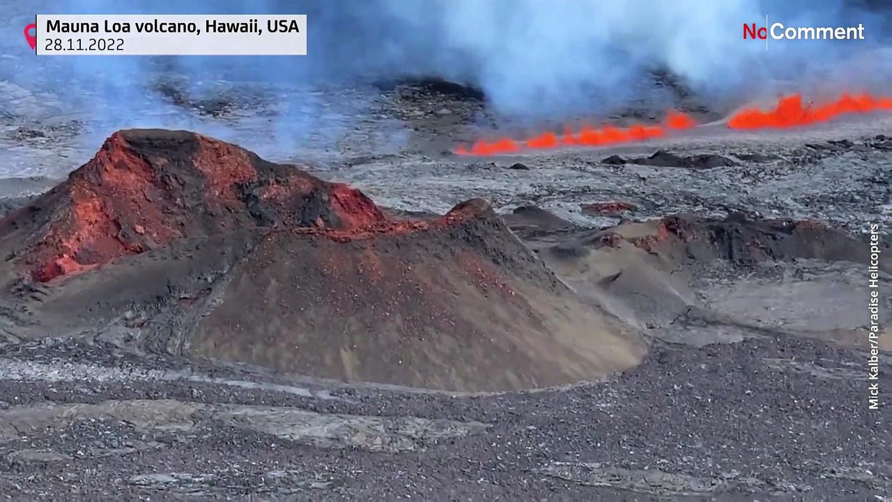 Watch: Spewing lava and hot ash from world's largest active volcano