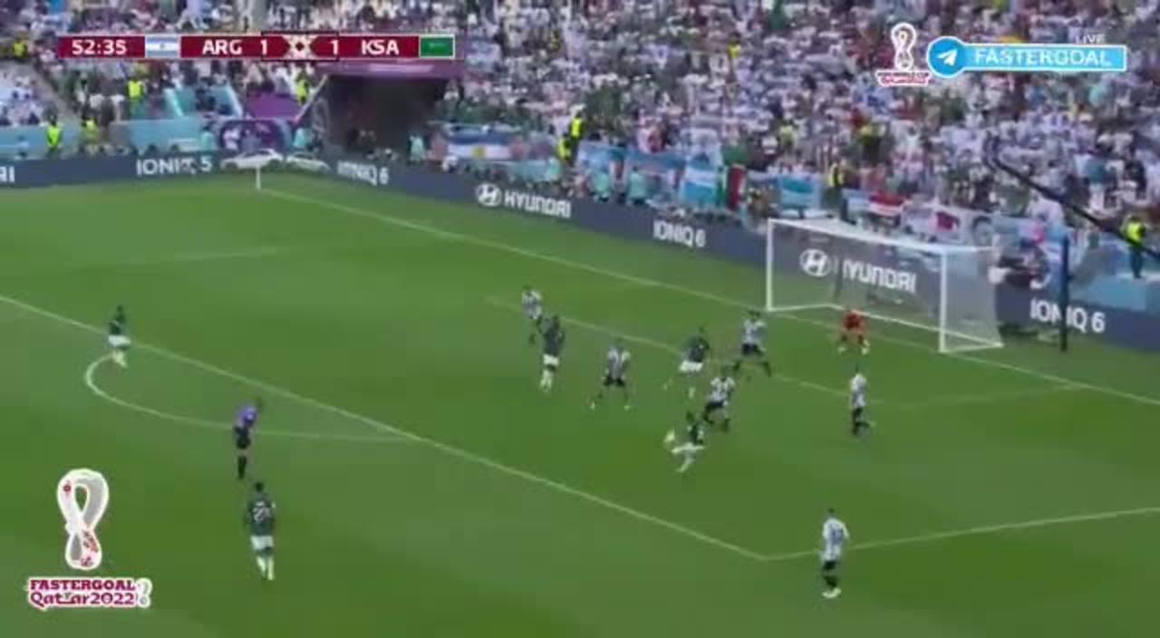 KSA goal Against Argentina how Saudi Arabia wins messi cannot do anything