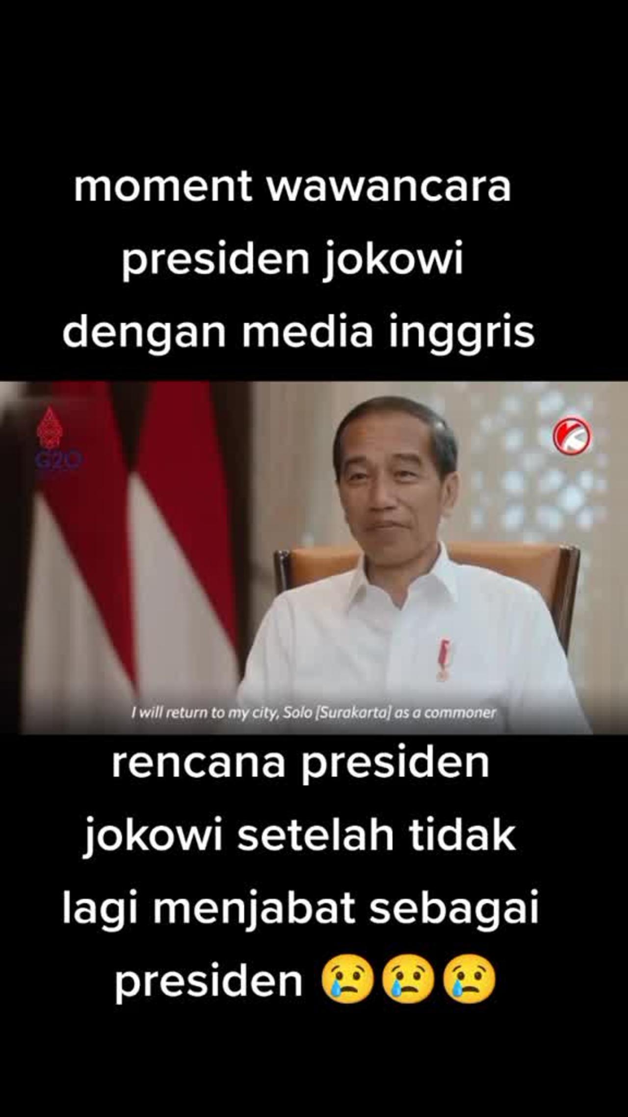 moment interview with British media President  Indonesia Jokowi widodo