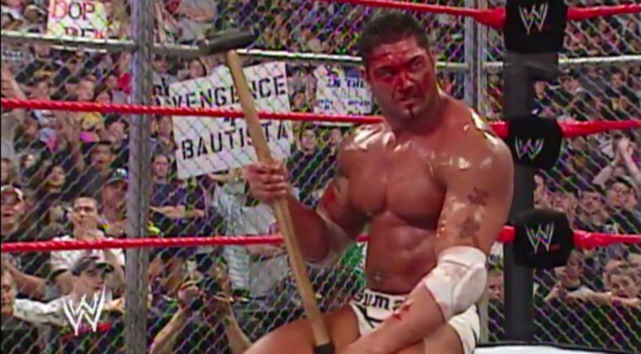 HHH vs Batista - Hell In A Cell Match - WORLD HEAVYWEIGHT CHAMPIONSHIP - Vengeance 2005