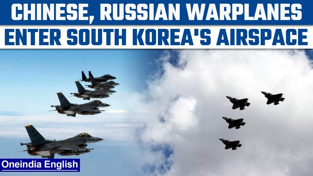 South Korea: Chinese & Russian aircraft enter KADIZ; JCS say airspace not violated | Oneindia News