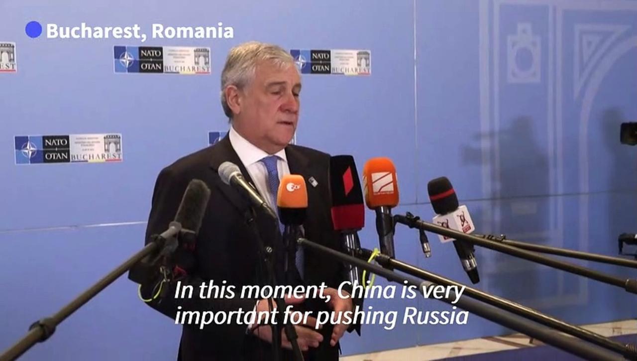 'China is very important for pushing Russia' says Italian Foreign Minister