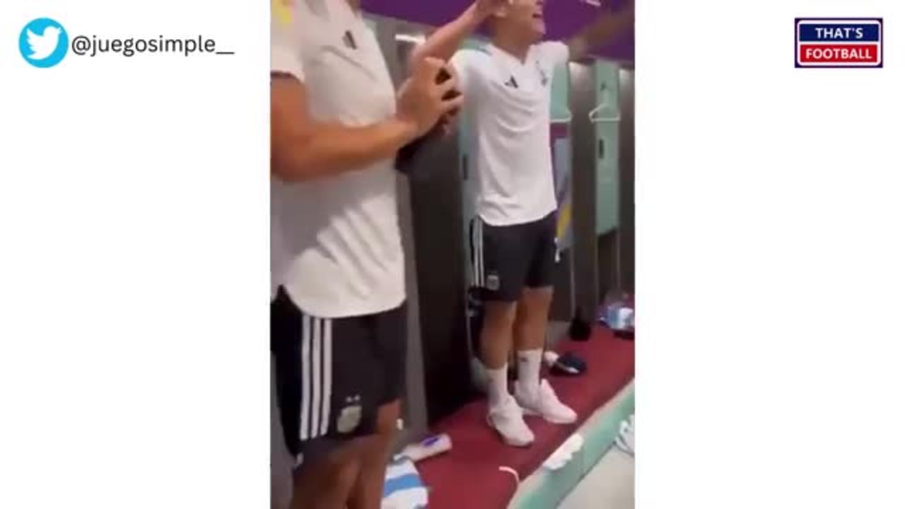 😂Messi & Argentina Crazy Dressing Room Celebration After Beating Mexico 2-0!