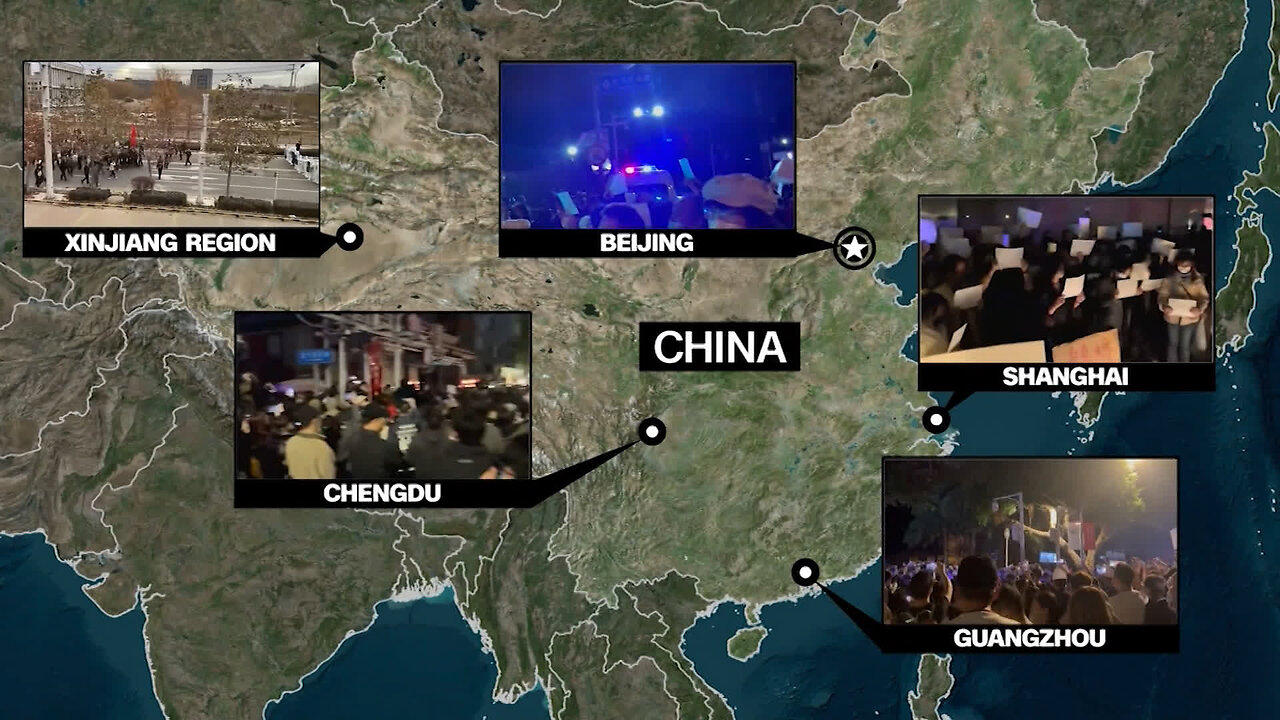 China: security forces crack down on mass protests