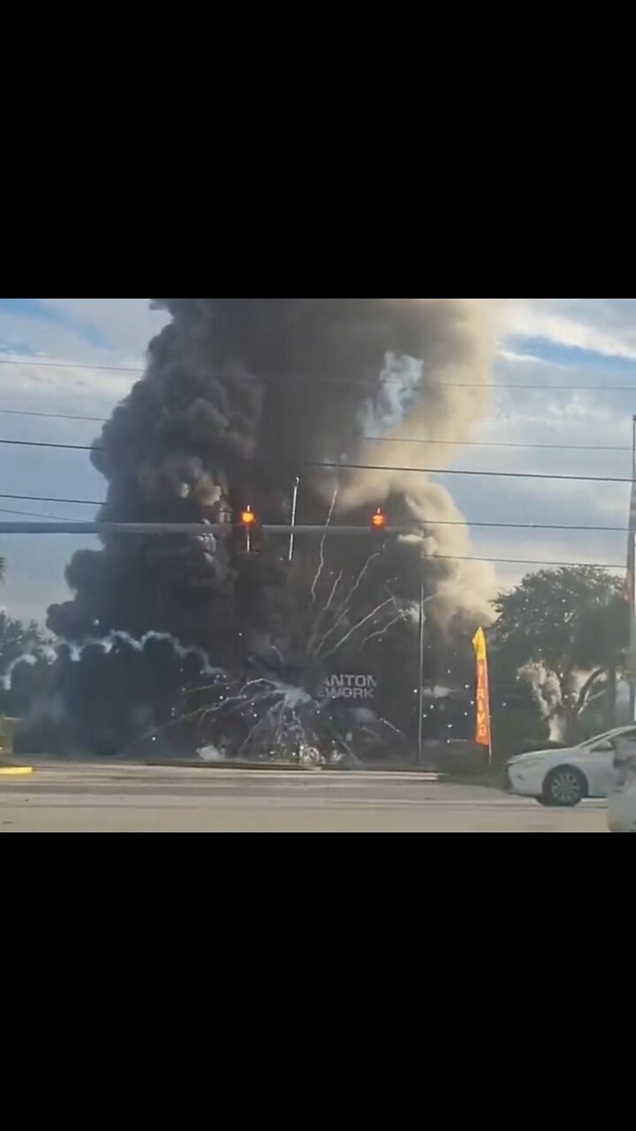 This Is What Happens When A Firework Store Sets On Fire