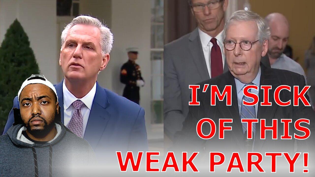 Kevin McCarthy And Mitch McConnell EMBARRASS Themselves Tap Dancing Over Trump, Ye & Fuentes Dinner!