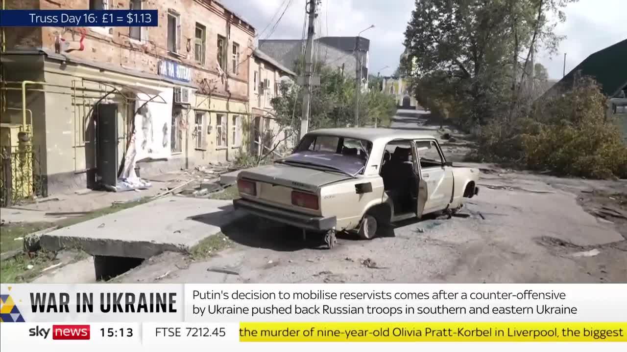 Ukraine War Sky correspondent on the ground in Kupiansk