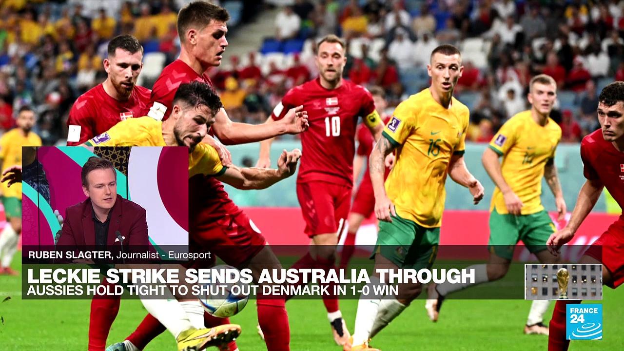 World Cup: Leckie strike sends Australia through