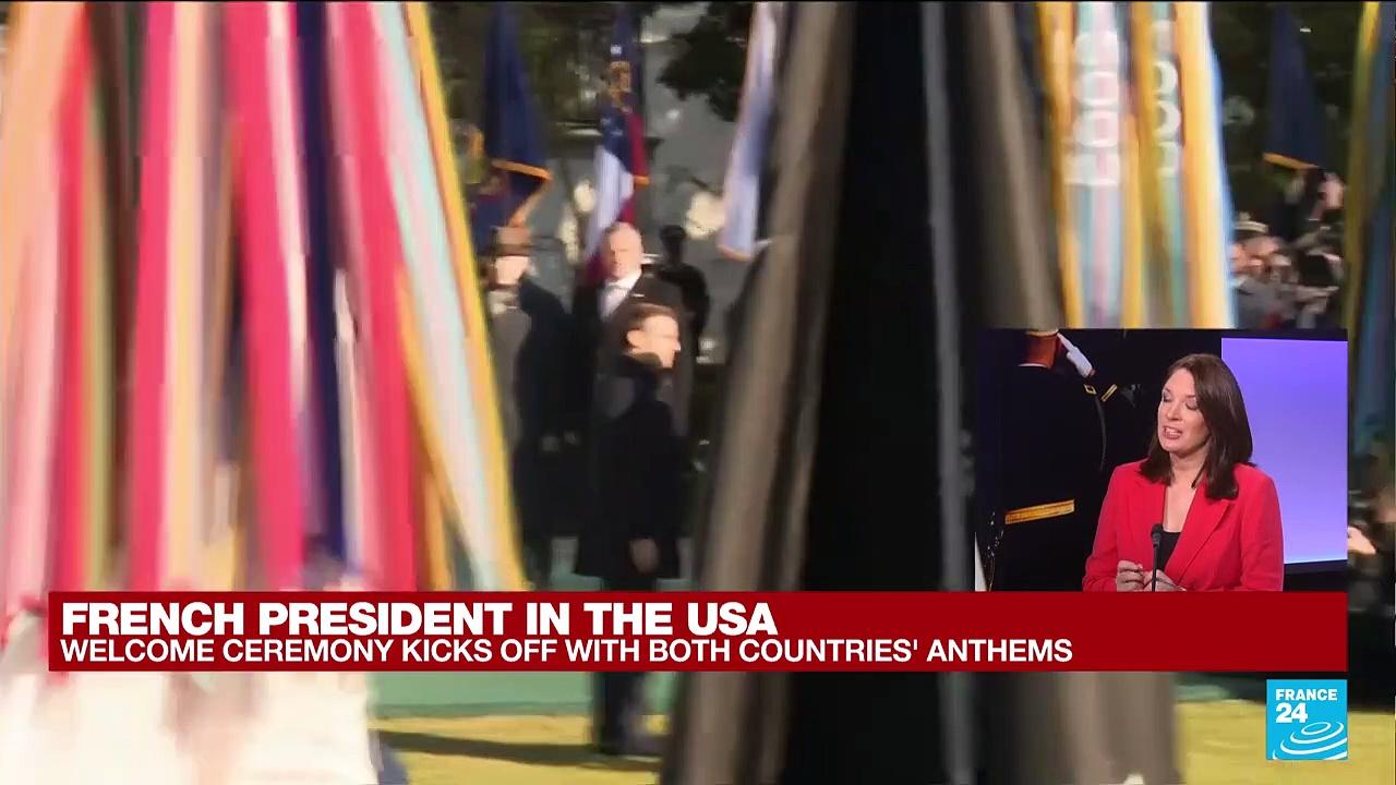 REPLAY: Macron arrives at White House for state visit