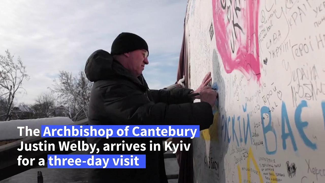 Archbishop of Canterbury, Justin Welby, arrives in Kyiv for three day visit