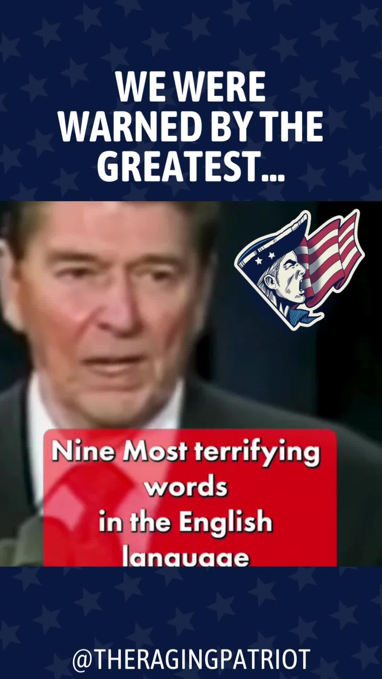 Ronald Reagan Warned Us!!!