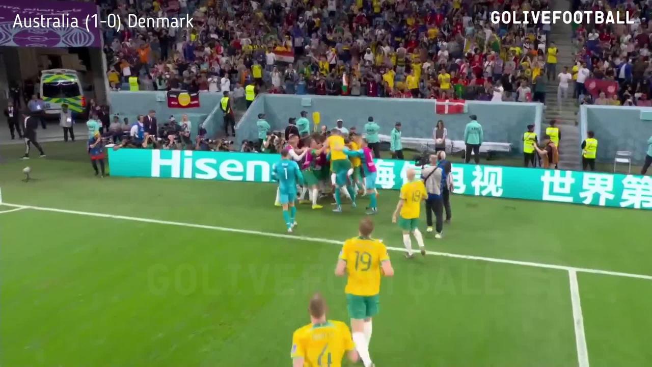 Australia Slip Away to Next Round after Shock Denmark - Highlights QATAR Fifa World Cup 2022
