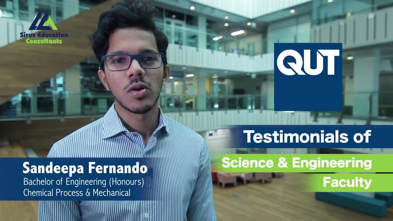 QUT | TESTIMONIAL OF SCIENCE & ENGINEERING