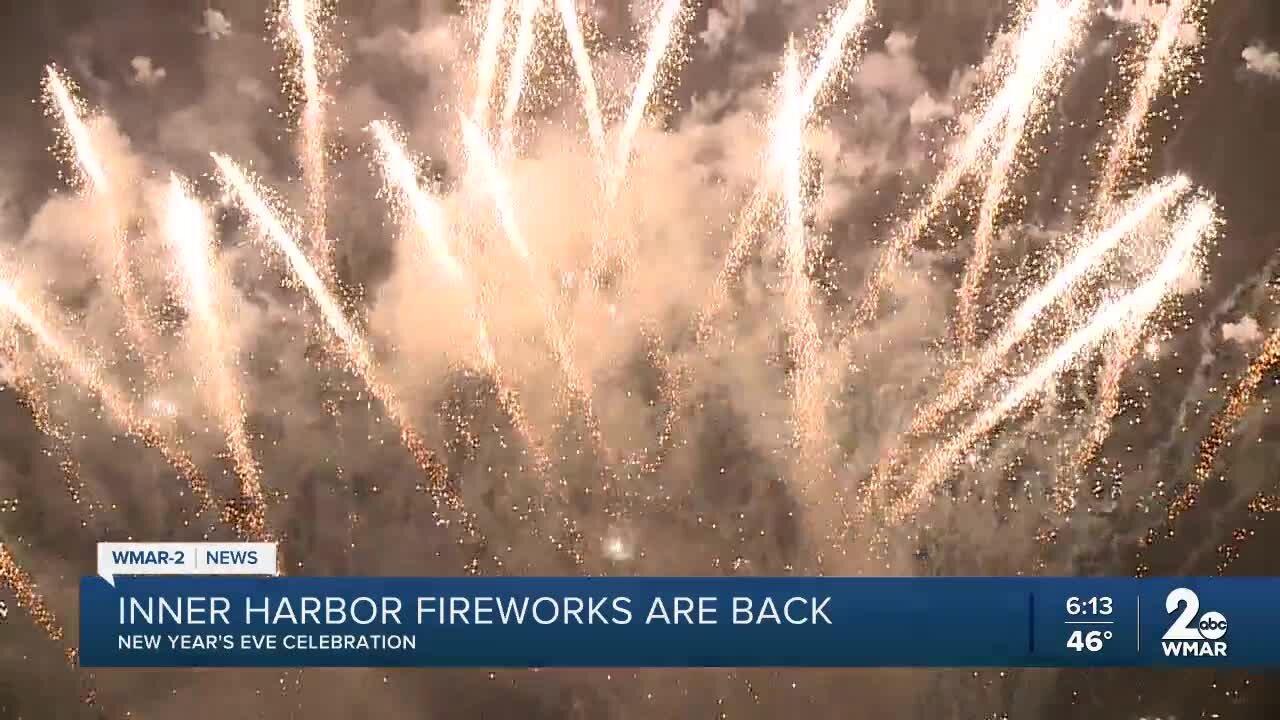 Fireworks set to return to the Inner Harbor for New Year's Eve